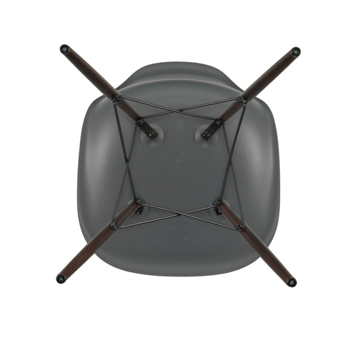 Cadeira Eames em Plástico DSW / Base dark maple
